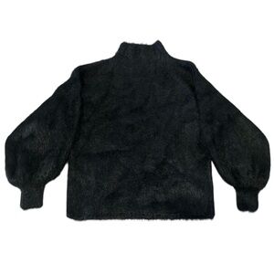 Line & Dot Fuzzy Alder Sweater Black Size S Anthropologie